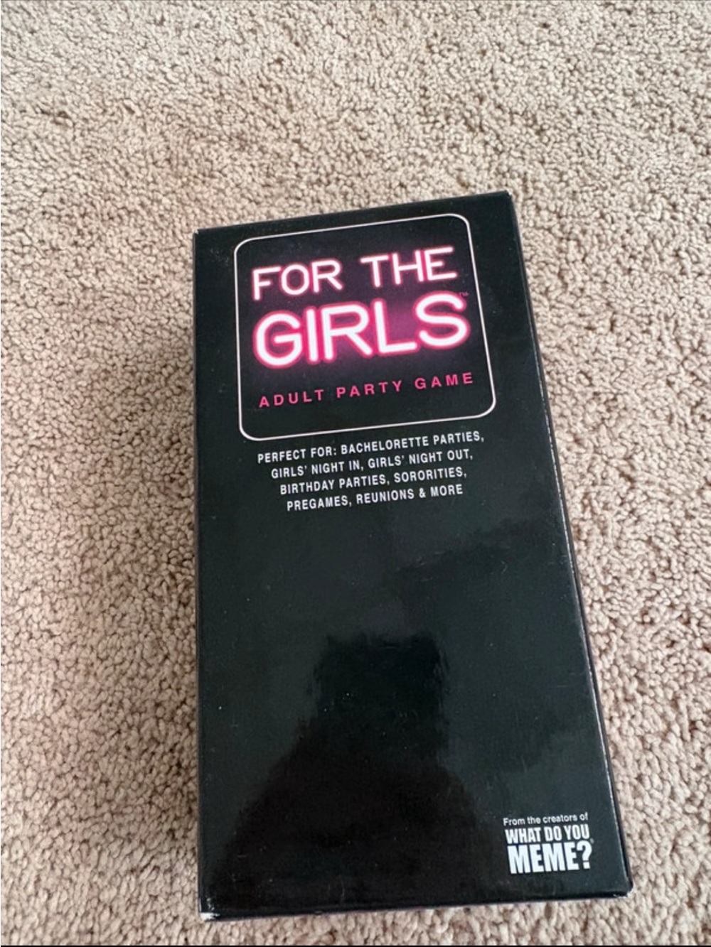 For The Girls Adult Party Game — Black & Pink Edition